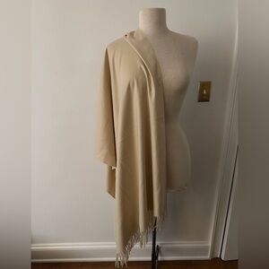 Cream Cashmere Pashmina Wrap
